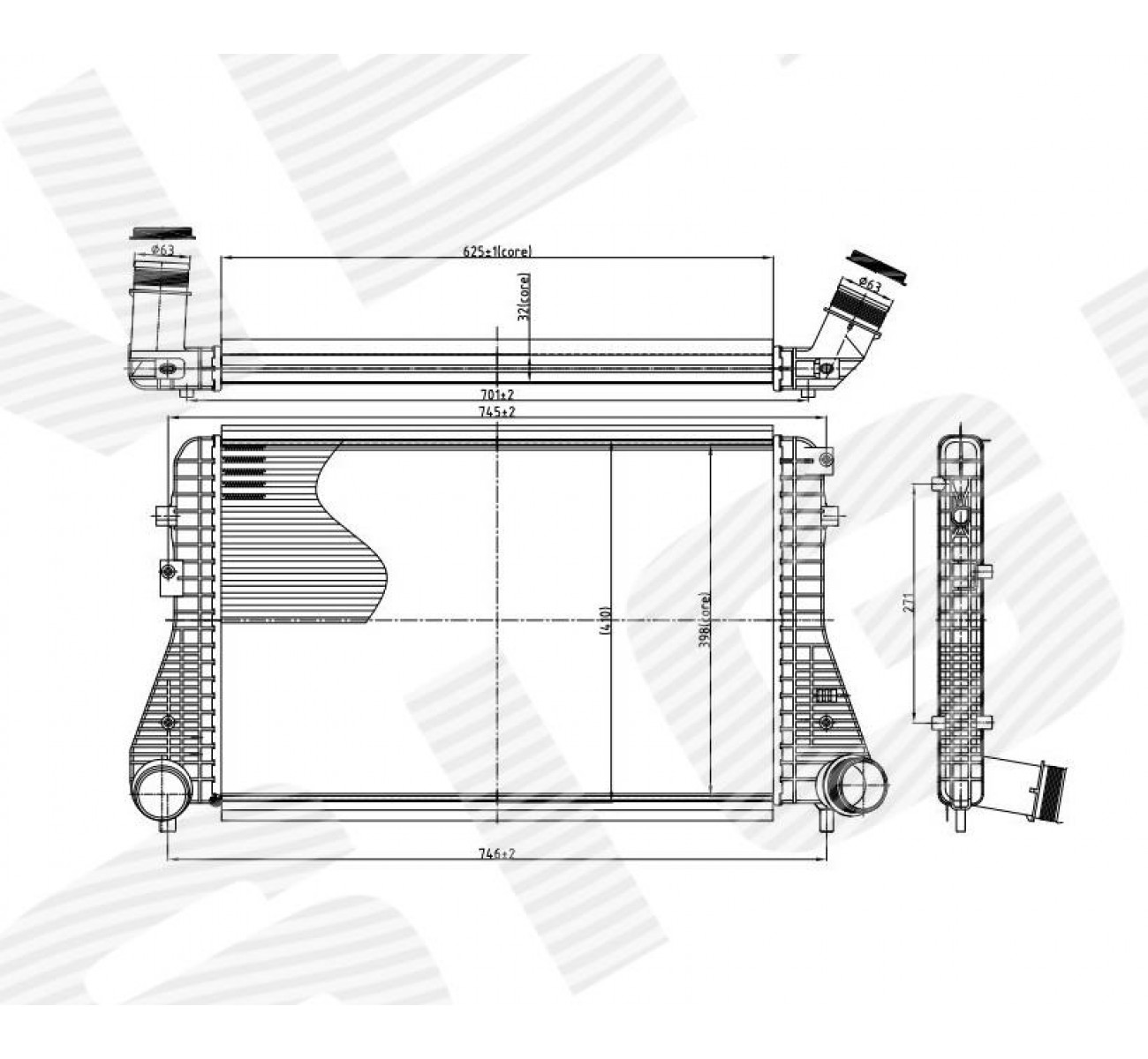 ІНТЕРКУЛЕР AUDI A3 (8P), 09 - 12 (Signeda)