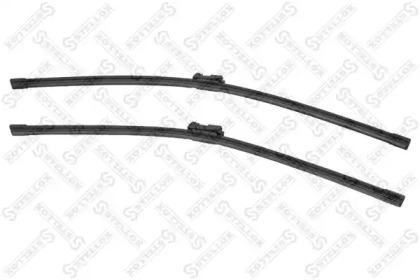 Щітка склоочисника к-т (БЕЗКАРКАСНІ КНОПКА 19) 600мм/24' + 530мм/21', Кнопка 19