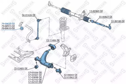 Втулка стабілізатора переднього D=20mm
