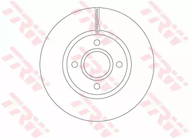 Диск тормозной (1 шт.) FORD B-Max/Fiesta/Transit "F D=278mm "12>>