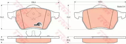 Гальмiвнi колодки дисковi Ford Galaxy 95-15/Seat Alhambra 96-10/VW Sharan 95-10