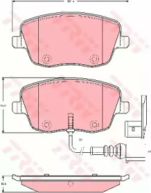 Колодка гальм. диск. VW POLO, SEAT IBIZA V передн. (вир-во TRW)
