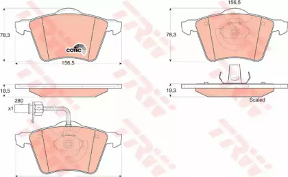 Гальмівні колодки дискові Ford Seat VW