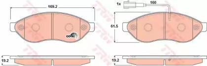 Гальмiвнi колодки дисковi Citroen Jumper/Fiat Ducato/Peugeot Boxer 06-