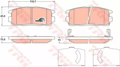 Гальмiвнi колодки дисковi Opel Antara/Chevrolet Captiva 06-
