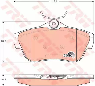 Гальмiвнi колодки дисковi Citroen Jumpy/Fiat Scudo/Peugeot Expert 07-