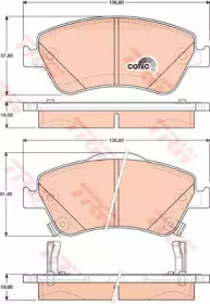 Гальмівні колодки пер. Toyota Auris 07-12 (bosch)