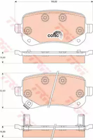 Колодки тормозные дисковые TRW COTEC