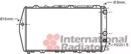 Радіатор охолодження двигуна AUDI 100/200 MT/AT 76-90 (Van Wezel)