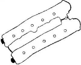 Прокладка клап.кр. Opel Vectra/Omega 1.8/2,0-16V 94-