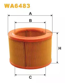 Фільтр повітряний CITROEN ZX WA6483/AR308 (вир-во WIX-FILTERS UA)