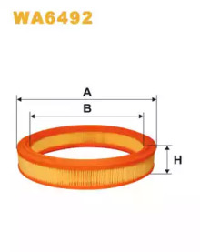 Фільтр повітряний WA6492/324 (вир-во WIX-FILTERS)