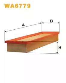 Фільтр повітряний CITROEN WA6779/AP130/7 (вир-во WIX-FILTERS)