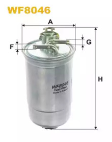 Фільтр палив. AUDI, VW, SKODA WF8046/PP839/1 (вир-во WIX-FILTERS)