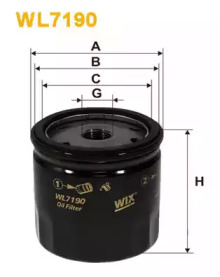 Фільтр масляний двигуна OPEL ASTRA WL7190/OP630 (вир-во WIX-FILTERS)