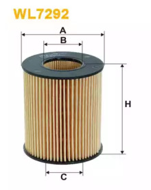 Фільтр масляний двигуна FORD MONDEO WL7292/OE665 (вир-во WIX-FILTERS)