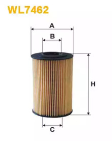 Фільтр масляний двигуна WL7462/OE674/4 (вир-во WIX-FILTERS)