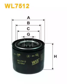 Фільтр масляний двигуна Hyundai; Kia (вир-во WIX-FILTERS)