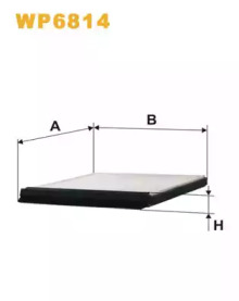 Фільтр салону WP6814/K1007 (вир-во WIX-FILTERS)