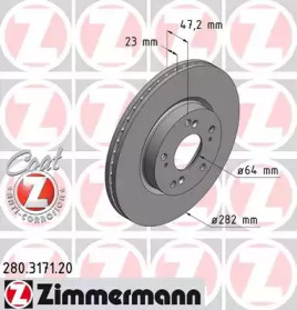 Диск гальмівний Coat Z
