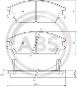 Комплект тормозных колодок, дисковый тормоз