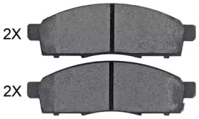 Комплект тормозных колодок, дисковый тормоз