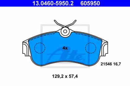 Комплект тормозных колодок, дисковый тормоз