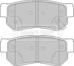 Комплект тормозных колодок, дисковый тормоз