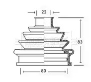 Пыльник, приводной вал