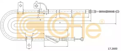 Трос, стояночная тормозная система