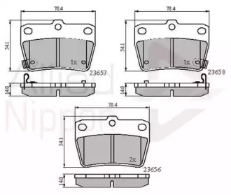Комплект тормозных колодок, дисковый тормоз
