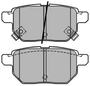 Комплект тормозных колодок, дисковый тормоз