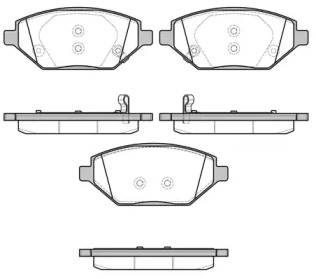 Комплект тормозных колодок, дисковый тормоз