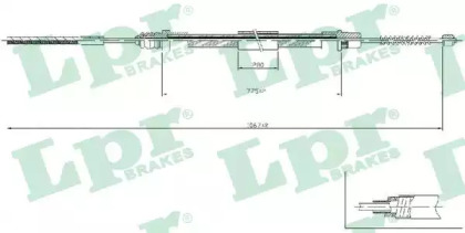 Трос, стояночная тормозная система