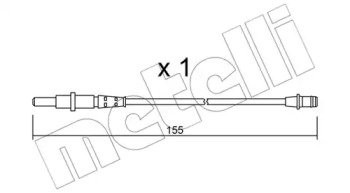 Сигнализатор, износ тормозных колодок