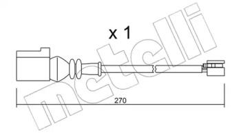 Сигнализатор, износ тормозных колодок