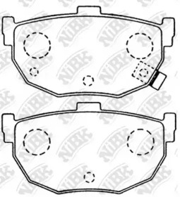 Комплект тормозных колодок, дисковый тормоз