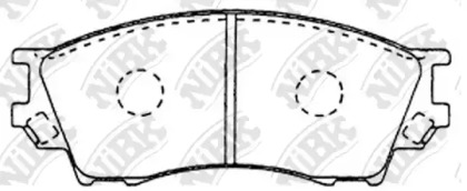 Комплект тормозных колодок, дисковый тормоз