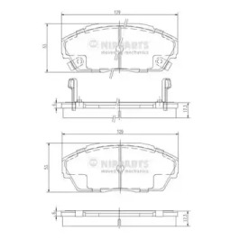 Комплект тормозных колодок, дисковый тормоз