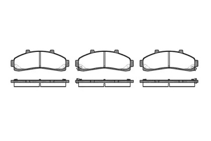Комплект тормозных колодок, дисковый тормоз