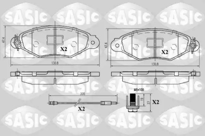 Комплект тормозных колодок, дисковый тормоз