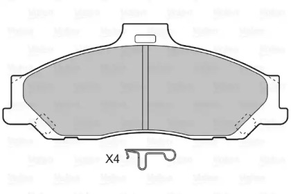 Комплект тормозных колодок, дисковый тормоз